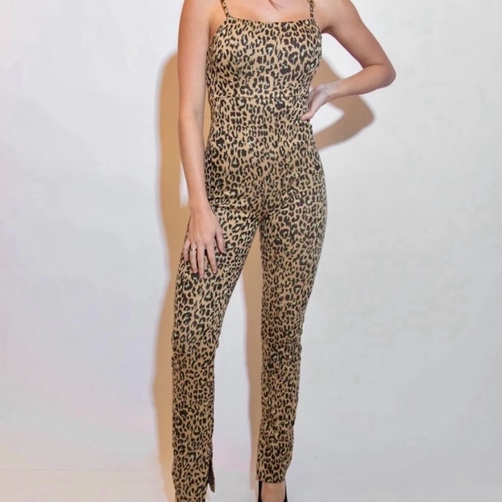 Kittenish Leopard Jumpsuit
